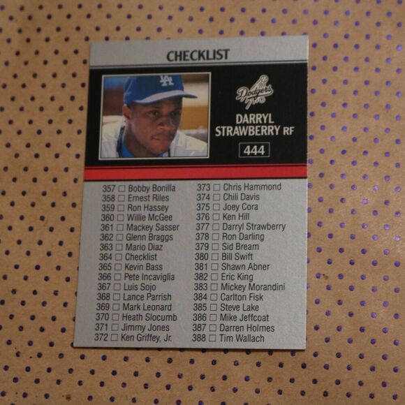 Darryl Strawberry #444 Baseball Card - Picture 2 of 2